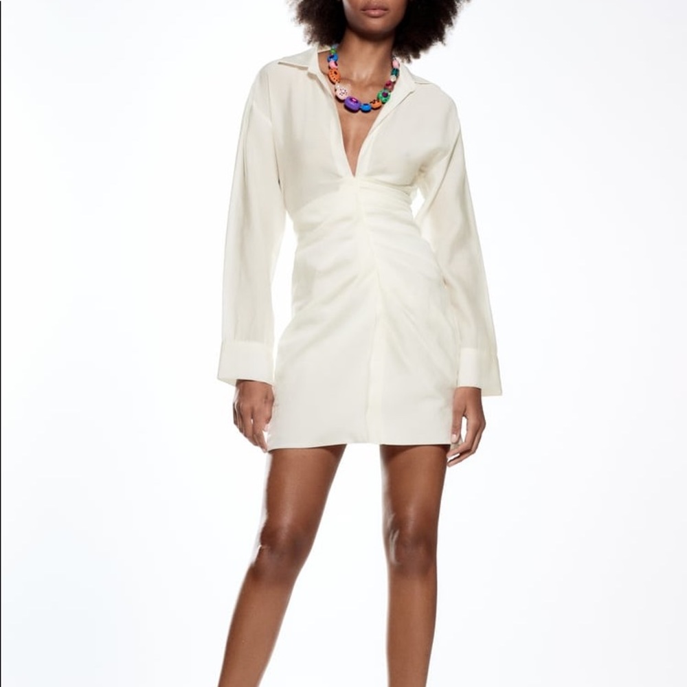 NWT ZARA Draped Dress
